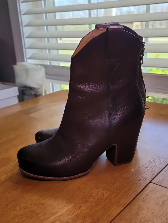 Kork-Ease Women's Specter Leather Booties in Brown - Picture 3 of 7